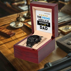 Dad Gift - The Prime Example of an Amazing Dad Black Chronograph Watch