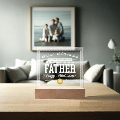 Dad Gift - World's Greatest Farter Funny Personalized Acrylic Plaque - Mallard Moon Gift Shop