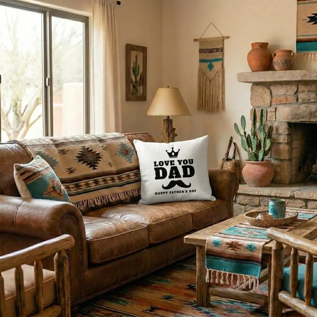 Father's Day Gift - I Love You Dad - Indoor Outdoor Pillow