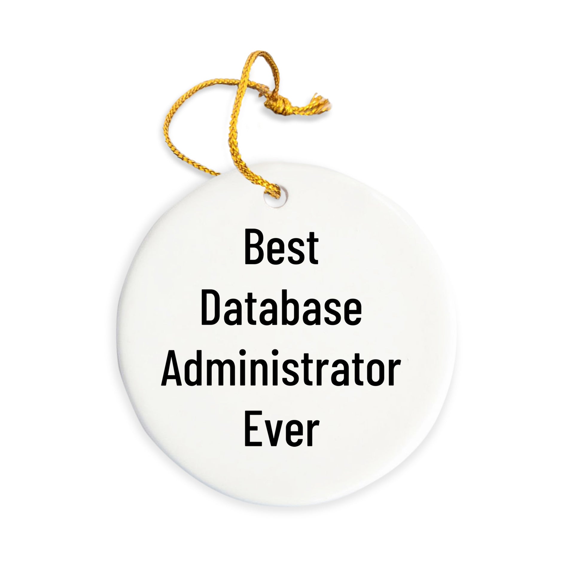 Database Administrator Gifts, Funny Quote Circle Ornament, Gifts from Friends for Database Administrator, Unique Christmas Unique Gifts for Men