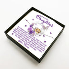 Daughter Gift from Mom – You Are the Angel God Sent Into My Life – Sunflower Bracelet With Message Card