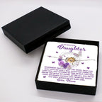Daughter Gift from Mom – You Are the Angel God Sent Into My Life – Sunflower Bracelet With Message Card