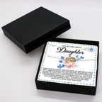 To My Dearest Daughter – Keep Reaching for the Stars - Sunflower Bracelet Gift with Message Card