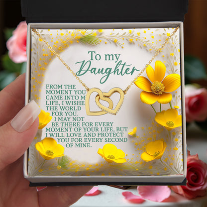 To My Daughter - A Gift of Love & Protection -  Interlocking Hearts Necklace - Mallard Moon Gift Shop