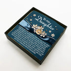 To My Daughter – You Are My Heart, My Soul, My Joy – Timeless Sunflower Bracelet Gift with Loving Message