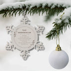 Daughter In Law Ornament Gifts, To My Daughter In Law Remember, you will never lose. You will either WIN or LEARN, Keepsake Snowflake Ornament For Daughter In Law, Birthday Christmas Gifts Ideas For Daughter In Law X-mas Gifts