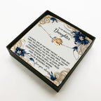 Sunflower Bracelet for Daughter - I Blinked - 925 Sterling Silver with 18K Gold-Plated Petals – Meaningful Jewelry Gift from Parent – Includes Heartfelt Message Card