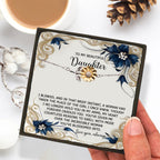 Sunflower Bracelet for Daughter - I Blinked - 925 Sterling Silver with 18K Gold-Plated Petals – Meaningful Jewelry Gift from Parent – Includes Heartfelt Message Card