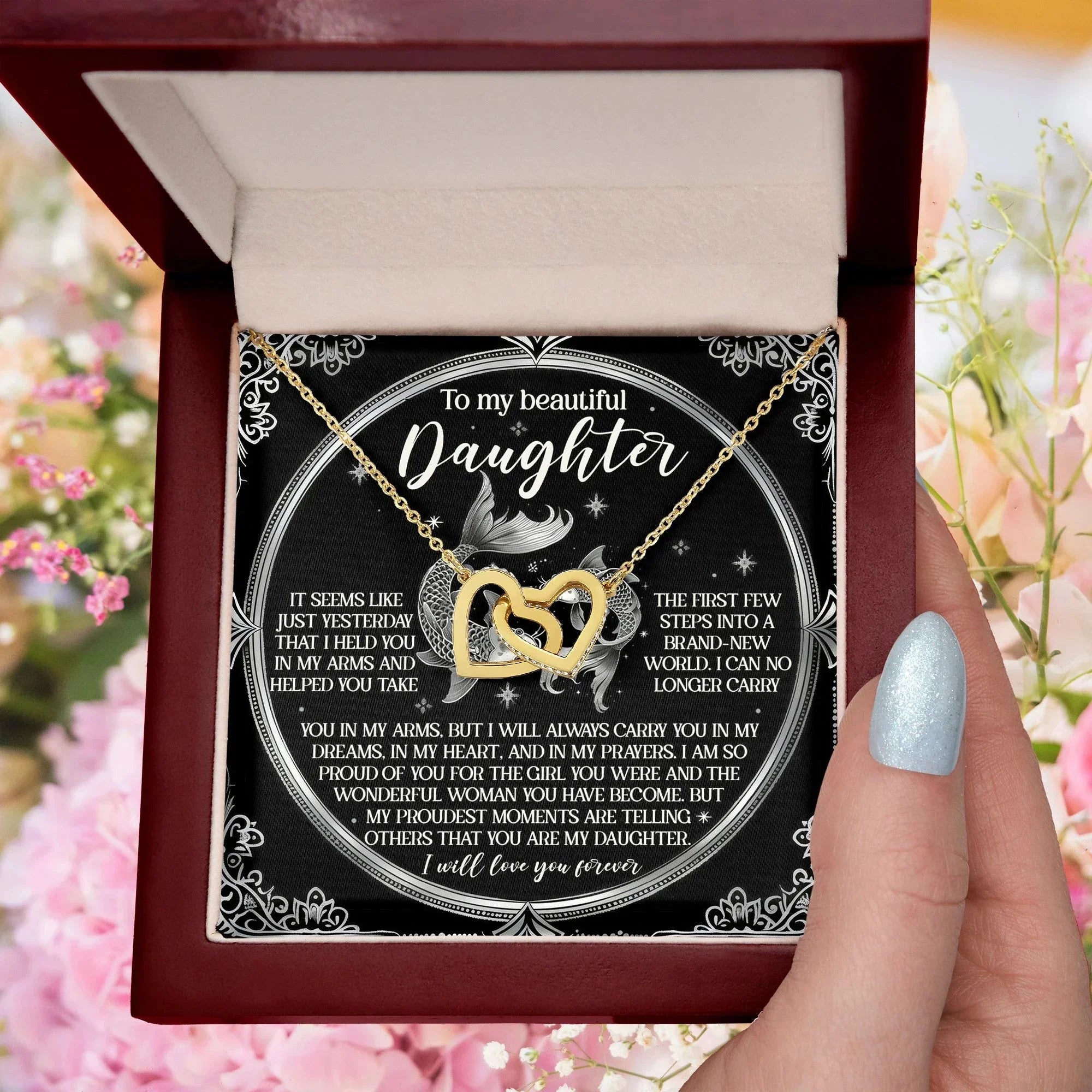 To My Beautiful Daughter - Carry You In My Dreams – Sentimental Necklace Gift