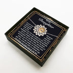 Sunflower Bracelet for Daughter - Dreams Come True – 925 Sterling Silver with 18K Gold-Plated Petals – Inspirational Jewelry Gift from Parent – Includes Heartfelt Message Card
