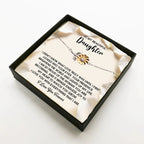 Daughter Sunflower Bracelet - Proud of You – 925 Sterling Silver with 18K Gold-Plated Petals – Meaningful Jewelry Gift from Parent – Includes Heartfelt Message Card