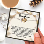 Daughter Sunflower Bracelet - Proud of You – 925 Sterling Silver with 18K Gold-Plated Petals – Meaningful Jewelry Gift from Parent – Includes Heartfelt Message Card
