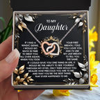 To My Daughter - Through My Eyes - Interlocking Hearts Necklace – A Timeless Symbol of Love & Devotion