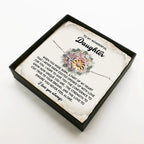 Daughter Sunflower Bracelet – Sentimental Jewelry for Birthday, Graduation, Christmas Gift from Parent – Includes Heartfelt Message Card - Never Feel Alone