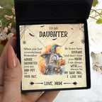 Daughter Halloween Inspired - Put Your Hat On and Don't Hide Your Magic Love Dancing Heart Necklace