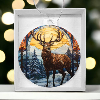 Deer Acrylic Keepsake Ornament