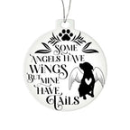 Dog Angel Acrylic Memorial Keepsake Ornament