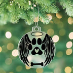 Personalized Pet Memorial Acrylic Ornament with Angel Wings – Custom Dog or Cat Remembrance Keepsake with Optional Gift Box