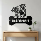 Choose Your Dog Breed Personalized Metal Wall Art – Custom Dog Name Sign, Dog Lover Gift, Laser Cut Steel Wall Hanging