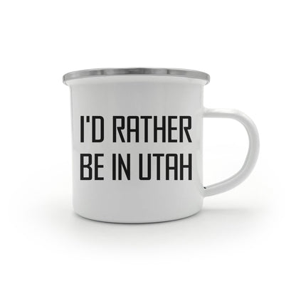 Utah Camping Mug, I'd Rather Be In Utah, Funny Quote, Mother's Day Unique Gift for Women, Gifts from Friends - Mallard Moon Gift Shop