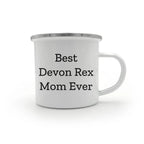 Devon Rex Cat Camping Mug Gifts from Mom - Best Devon Rex Mom Ever, Birthday Unique Gifts for Devon Rex Cat Lovers, Fun Camping Mug for Friends and Family