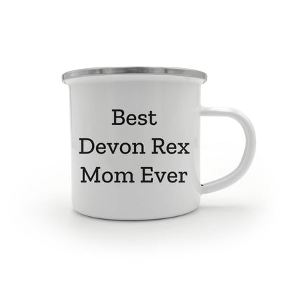 Devon Rex Cat Camping Mug Gifts from Mom - Best Devon Rex Mom Ever, Birthday Unique Gifts for Devon Rex Cat Lovers, Fun Camping Mug for Friends and Family - Mallard Moon Gift Shop