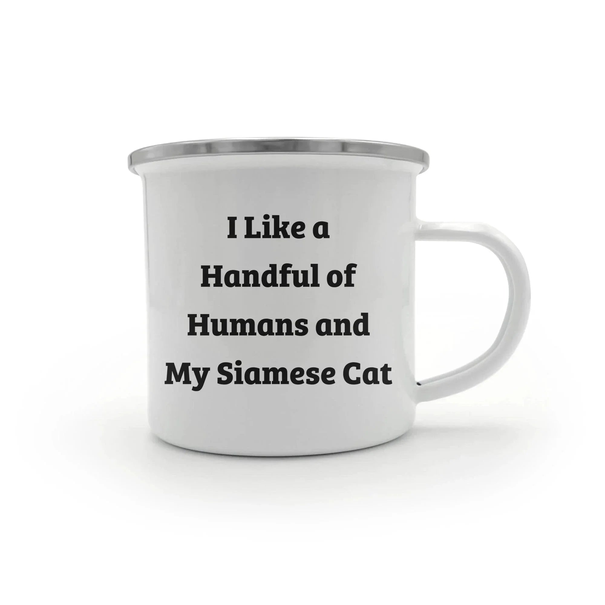 Siamese Cat Lover Camping Mug, Funny Quote Gifts from Friends and Family for Christmas Unique Presents for Siamese Cat Owners