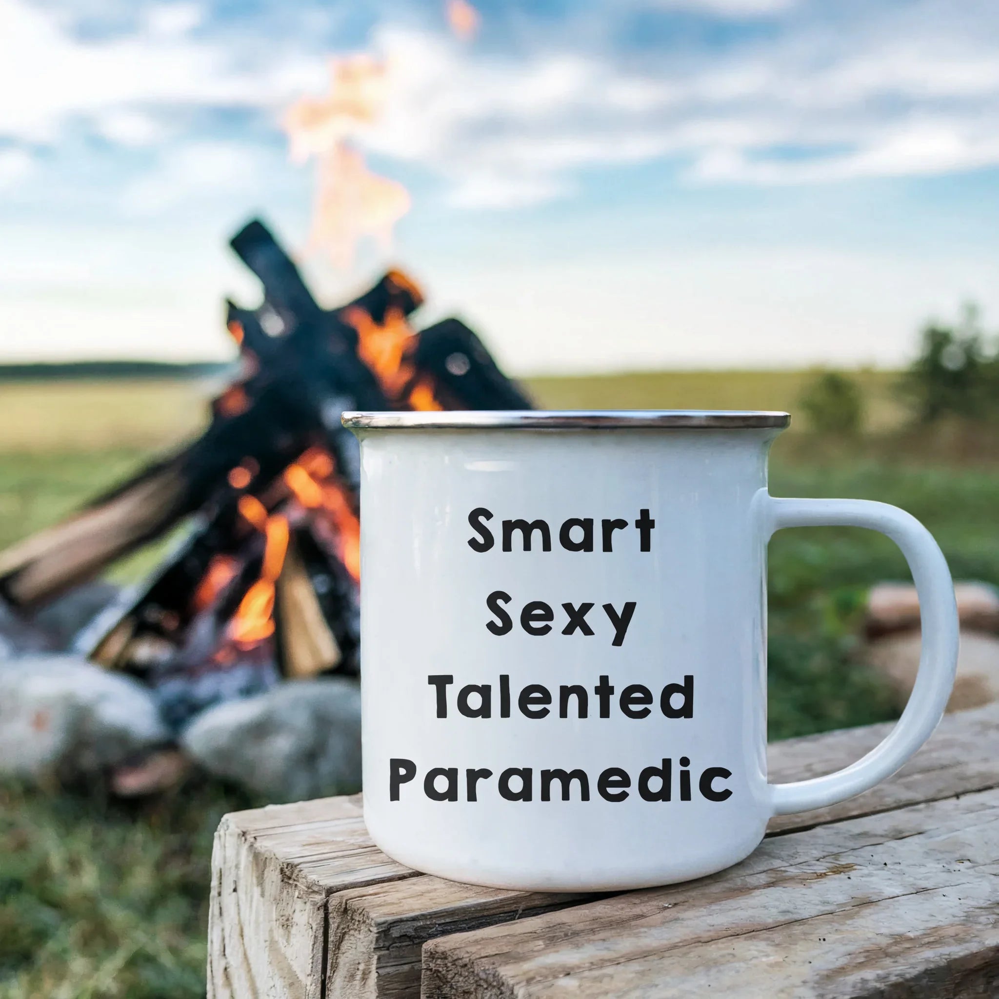 Smart Sexy Talented Paramedic Camping Mug Graduation, Birthday, Christmas Gift