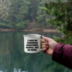 Gifts from Men to European Shorthair Cat Lovers, Funny Quote Mug for Graduation, 12 oz Camping Mug with Enamel Finish, Gifts for Family