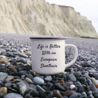 Gifts from Friends for European Shorthair Cat Lovers - 'Life Is Better With An European Shorthair' Funny Camping Mug, Valentine's Unique Gifts for Men, Women, Family, Friends