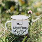 Devon Rex Cat Camping Mug Gifts from Mom - Best Devon Rex Mom Ever, Birthday Unique Gifts for Devon Rex Cat Lovers, Fun Camping Mug for Friends and Family