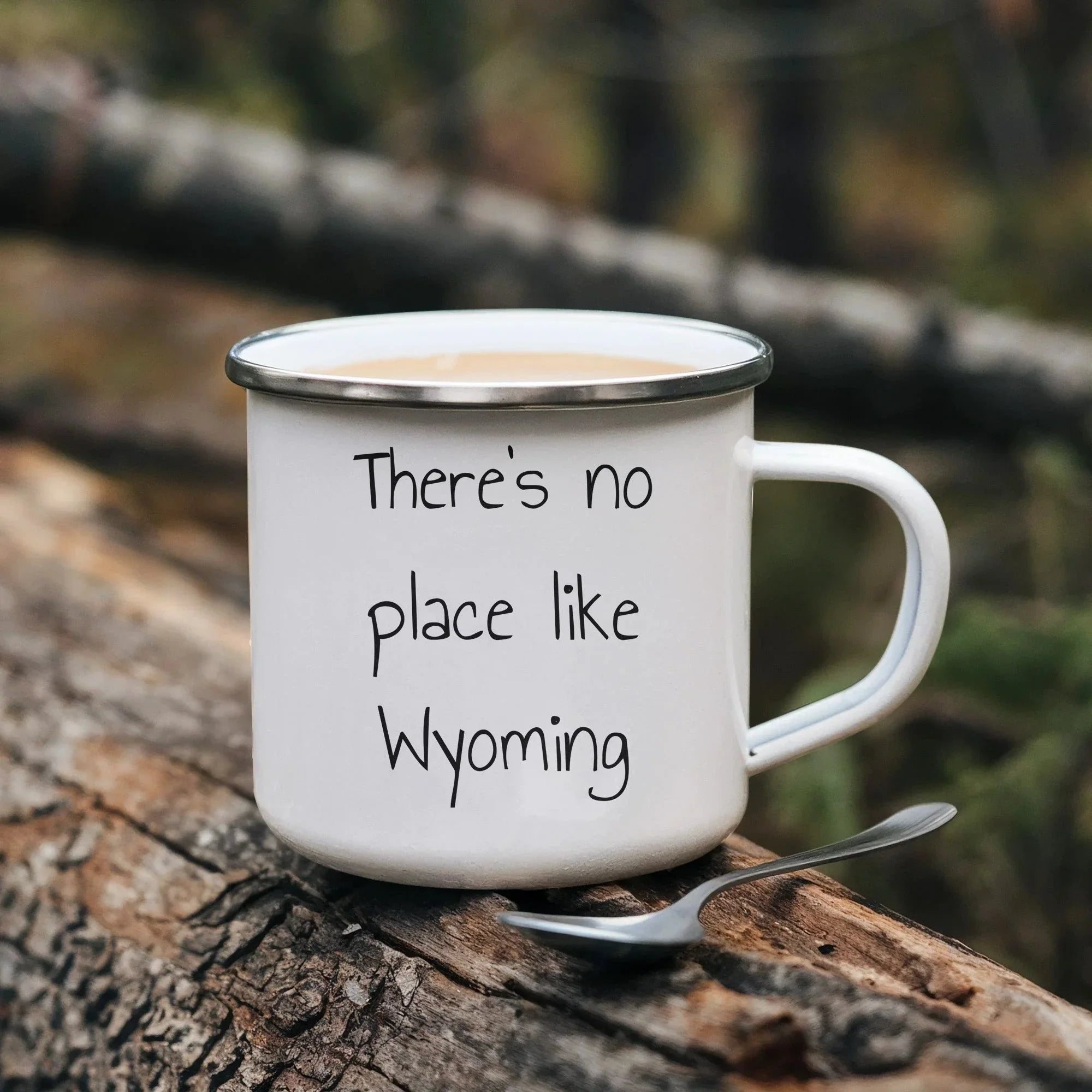 Wyoming Love Camping Mug - There's No Place Like Wyoming