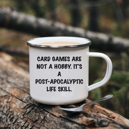 Funny Card Games Camping Mug, Gifts from Family to Card Games Enthusiasts, for Men or Women, Unique Graduation Gifts - Mallard Moon