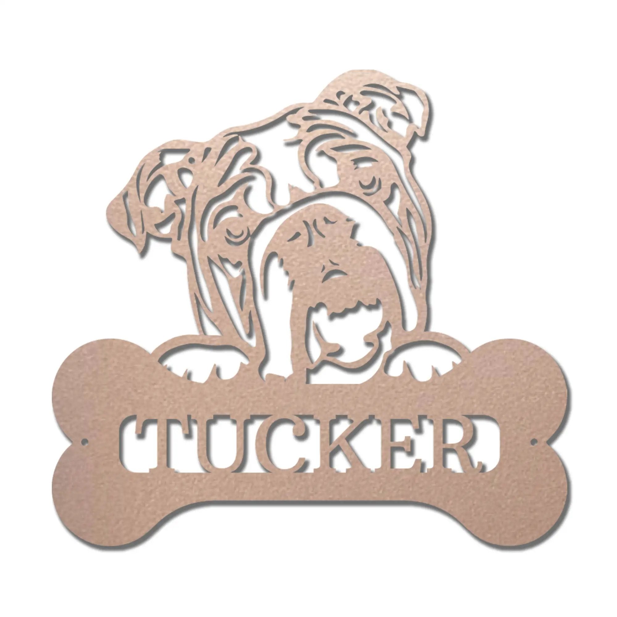 Choose Your Dog Breed Personalized Metal Wall Art – Custom Dog Name Sign, Dog Lover Gift, Laser Cut Steel Wall Hanging