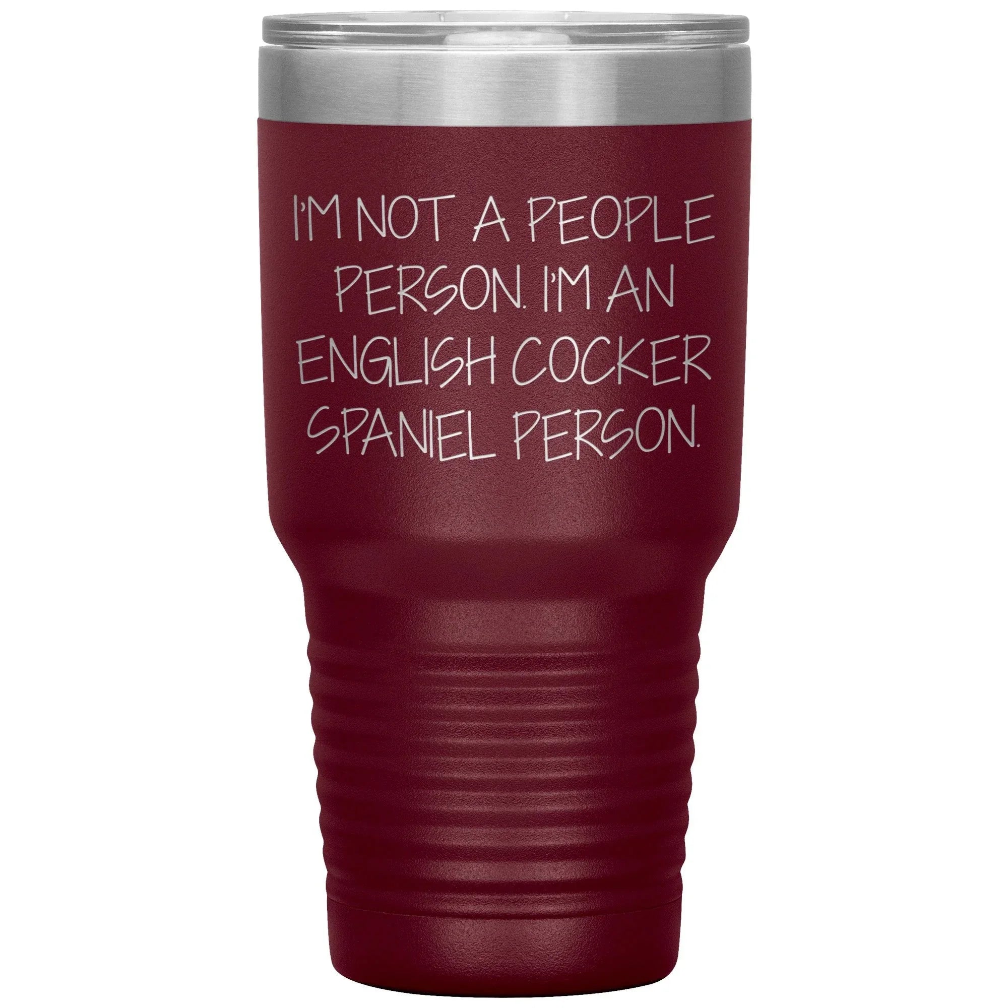 English Cocker Spaniel Dog Tumbler, Funny Quote, Gifts from Friends, for English Cocker Spaniel Dog Lovers, Christmas Unique Gifts