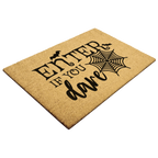 Enter If You Dare Doormat – Spooky Halloween Outdoor Coir Mat Décor