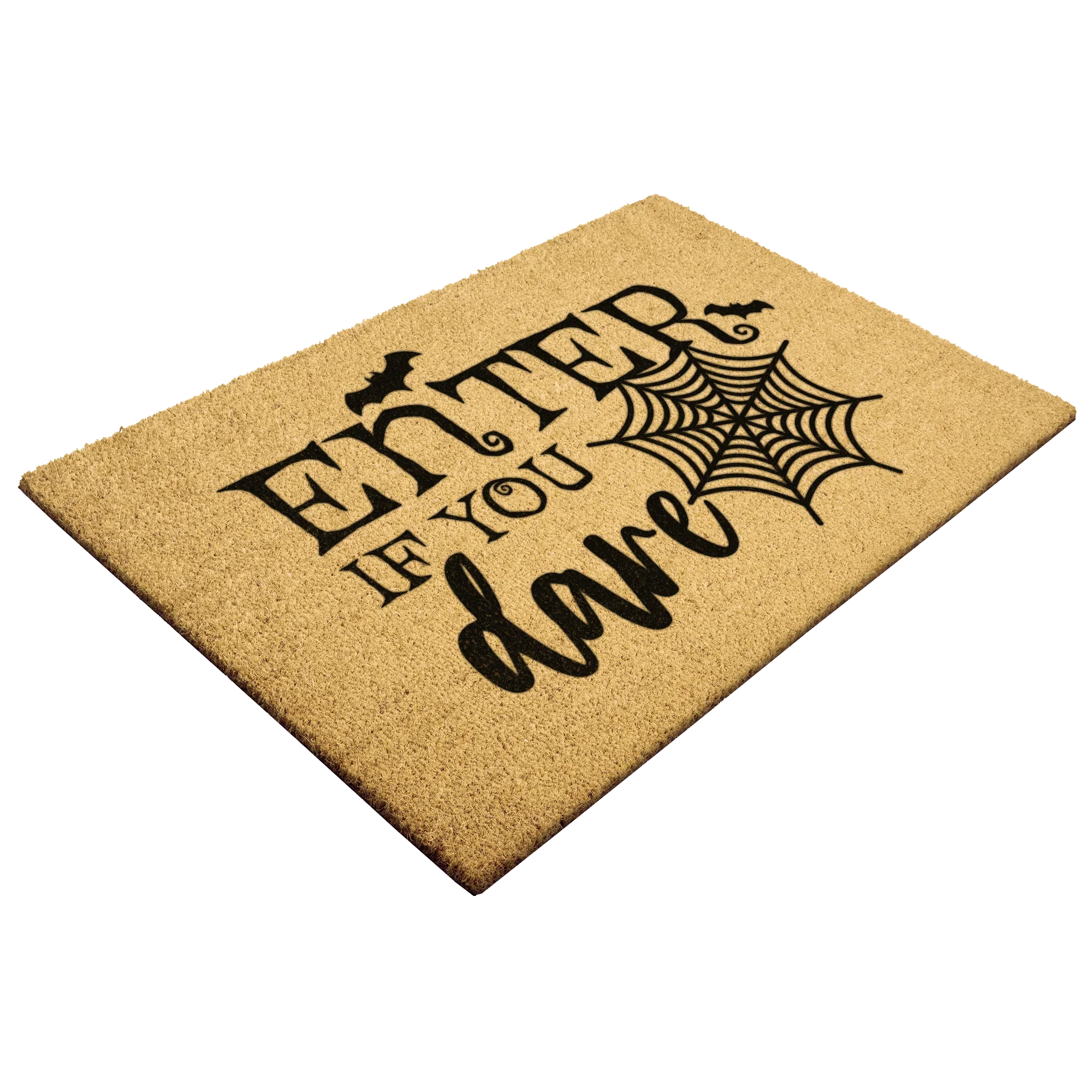 Enter If You Dare Doormat – Spooky Halloween Outdoor Coir Mat Décor
