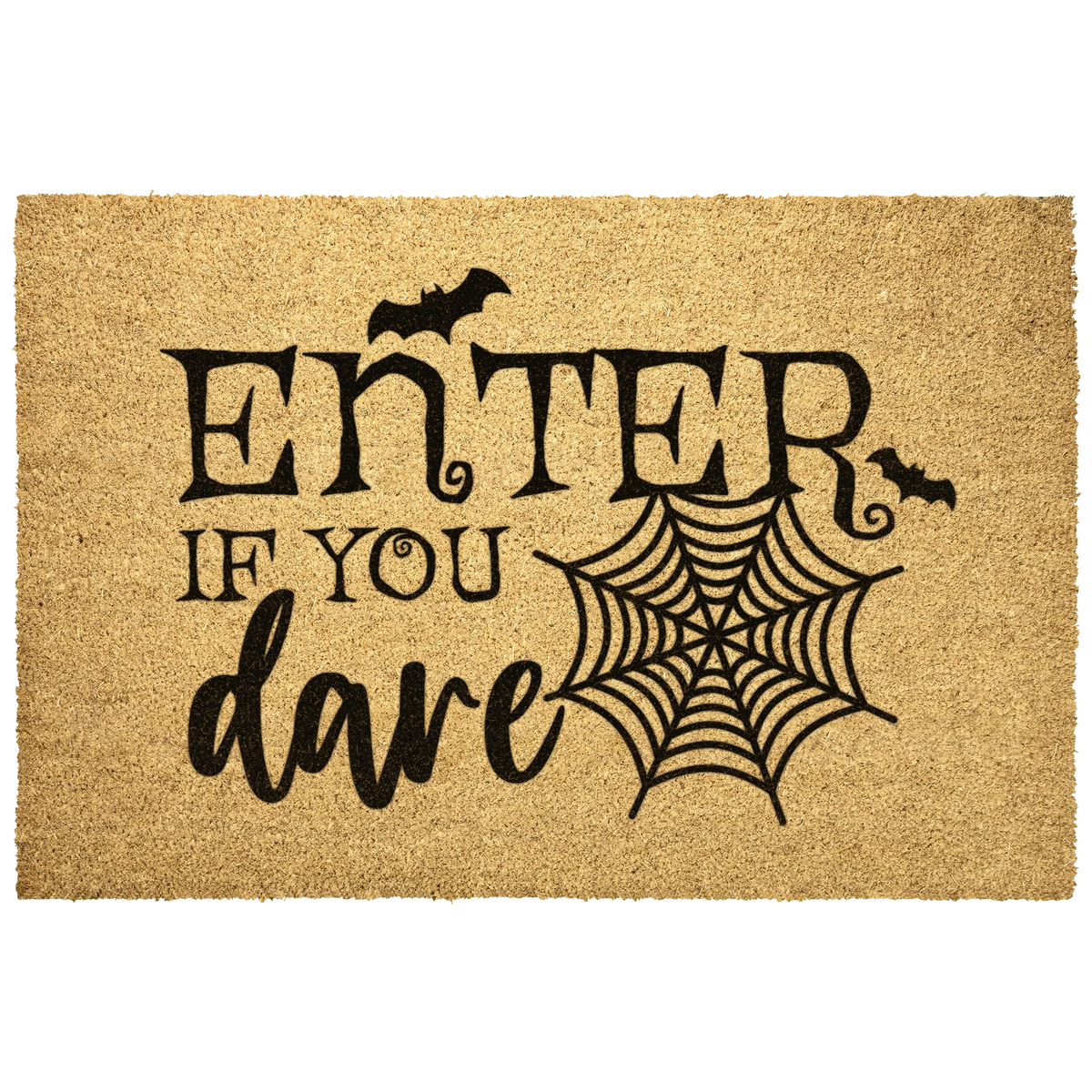 Enter If You Dare Doormat – Spooky Halloween Outdoor Coir Mat Décor