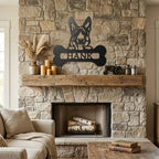 German Sheperd Custom Name Metal Art Wall Sign
