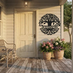 Personalized Tree of Life Metal Wall Art | Custom Family Name & Established Date Sign