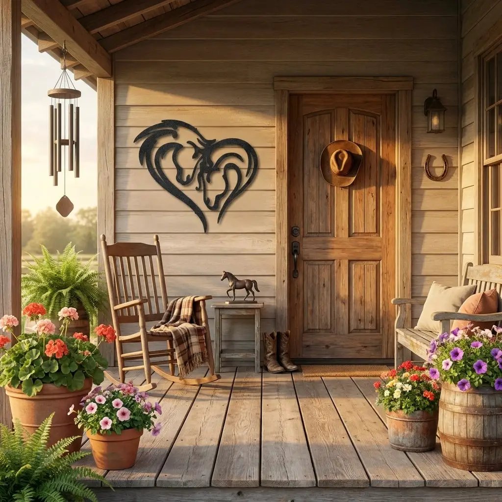 Horse Love Steel Wall Sign