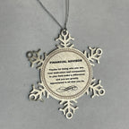 Financial Advisor Snowflake Ornament - Thanks for being who you are - Birthday Christmas Jewelry Gifts Coworkers Colleague Boss