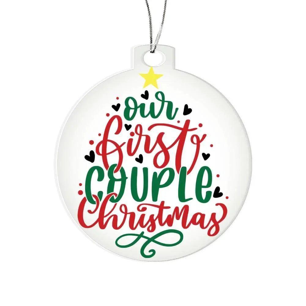 First Christmas as a Couple Acrylic Keepsake Ornament
