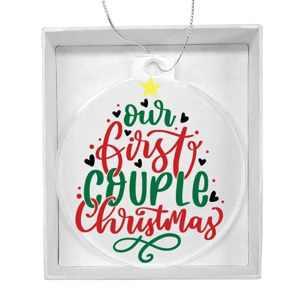 First Christmas as a Couple Acrylic Keepsake Ornament