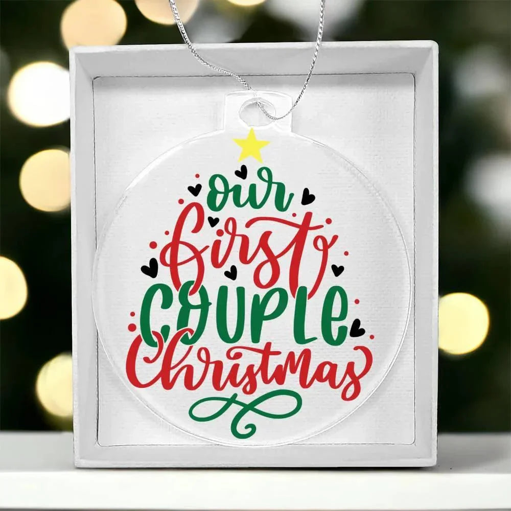 First Christmas as a Couple Acrylic Keepsake Ornament