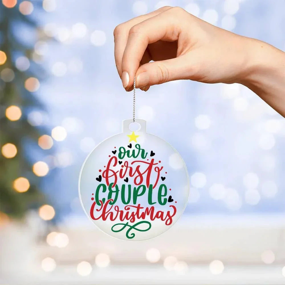 First Christmas as a Couple Acrylic Keepsake Ornament