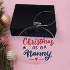 First Christmas as a Nanny Acrylic Keepsake Ornament