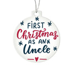 First Christmas as and Uncle Acrylic Keepsake Ornament