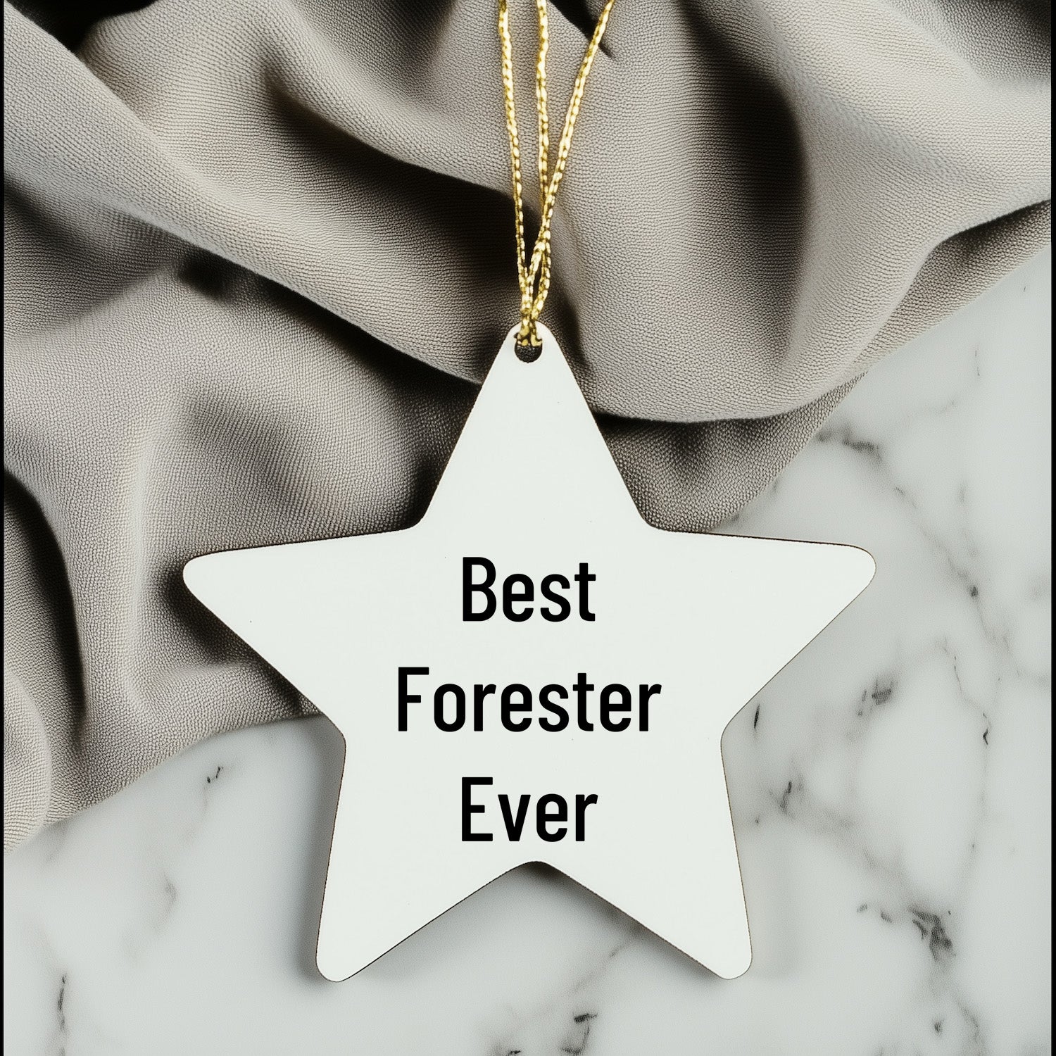 Forester Star Ornament, Best Forester Ever Funny Quote, Gifts from Men to Forester, Unique Christmas Unique Gifts