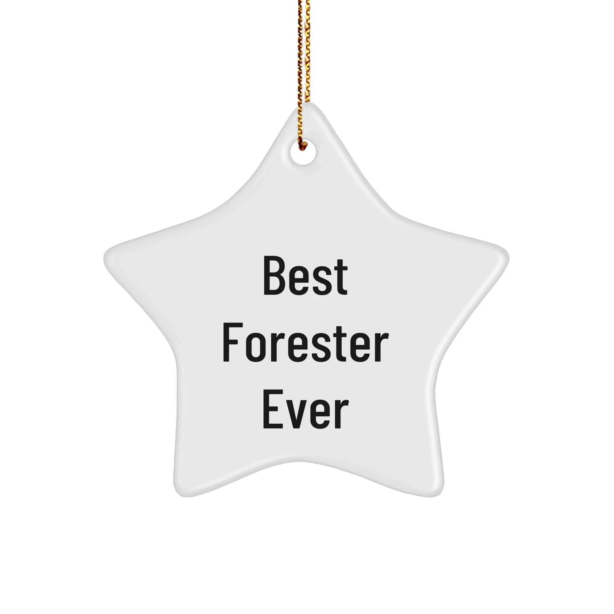 Forester Star Ornament, Best Forester Ever Funny Quote, Gifts from Men to Forester, Unique Christmas Unique Gifts